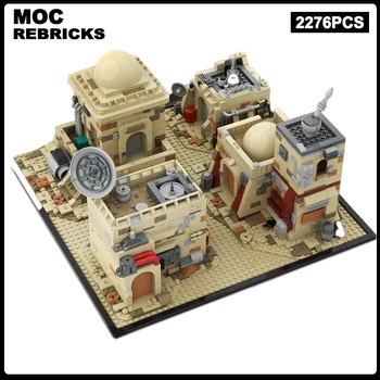 MOC Movie Военната Серия Hope Eisley Desert Village Cantina САМ Строителни Блокове Модел Технически Тухли За Сглобяване на Играчки, Подарък за Дете