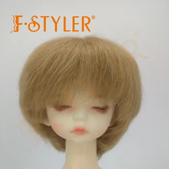 1/3 1/4 1/6 1/8, Прекрасен кратък стил, BJD, Мек перука за кукли от синтетични мохера, различни цветове, аксесоари за коса в наличност