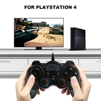 За PS3/PS4/Switch/PC конзола, джойстик, геймпадов, 7 в 1, пластмасов кабелен контролер
